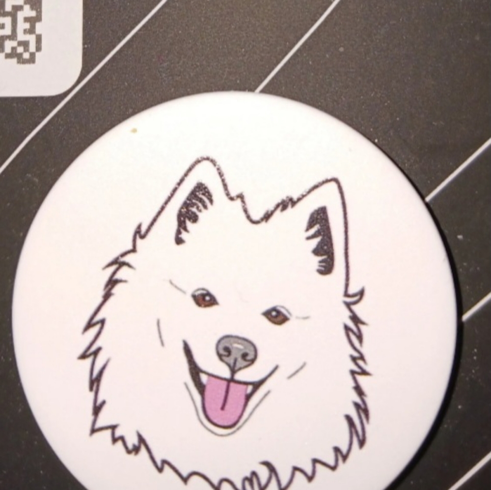 POP SOCKET American Eskimo dog grip/stand/holder cell phones & tablets NWT